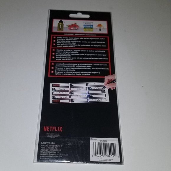 NEW Stranger Things 45 Stick & Peel Labels Christmas Birthday Gift Tag Stickers - Picture 3 of 4